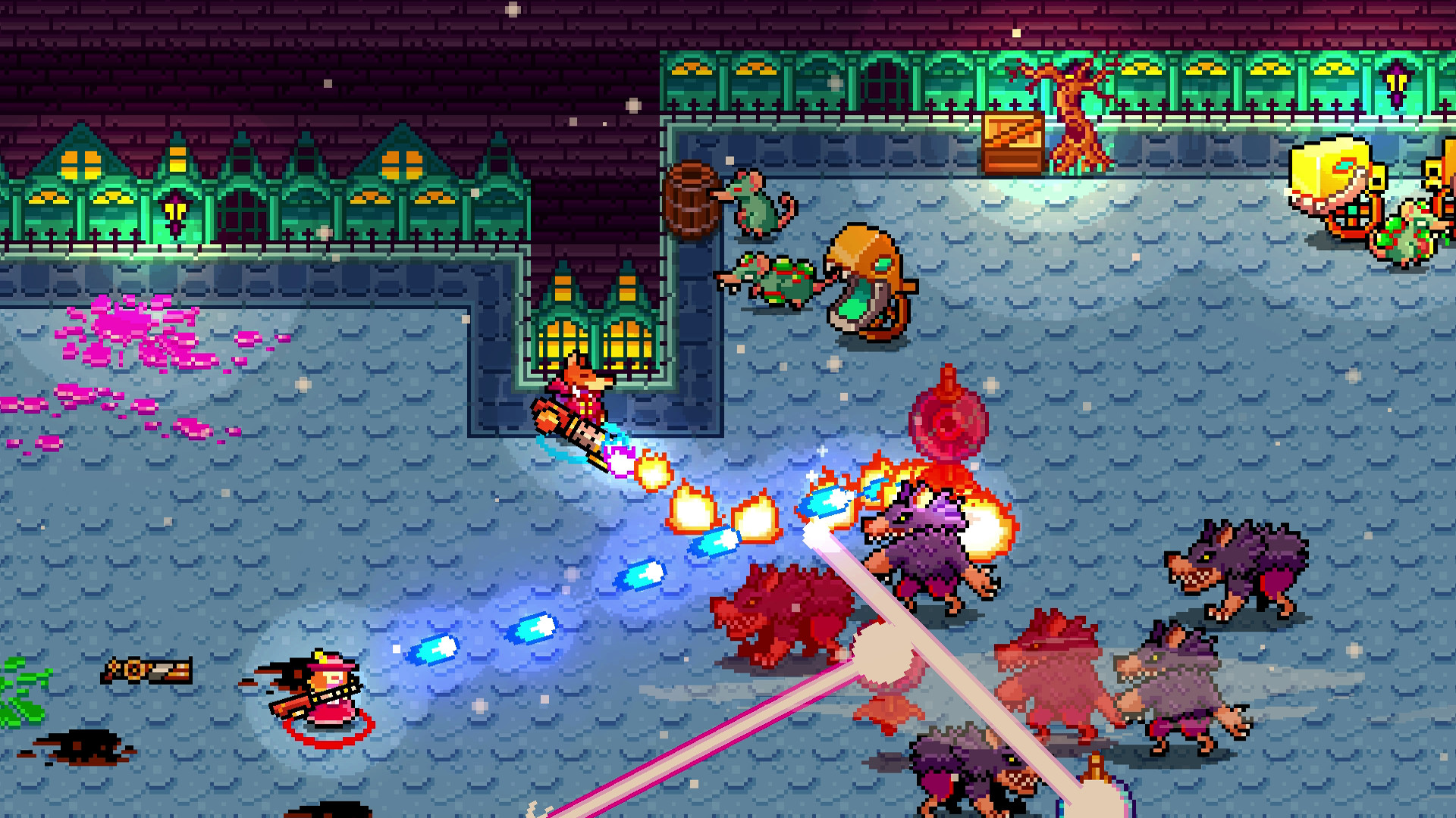 Explosion-heavy fight